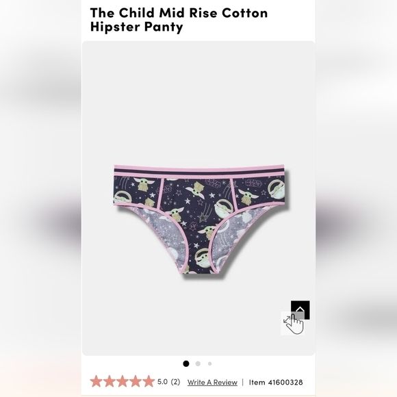 NWT Torrid Star Wars The Child Mid Rise Cotton Hipster Panty Size 3x - Picture 9 of 11